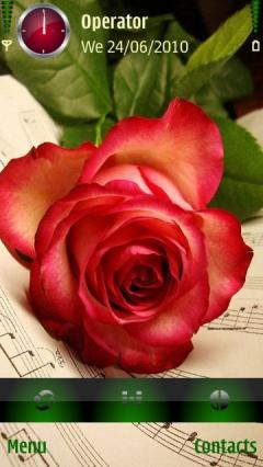 Rose With Music Note