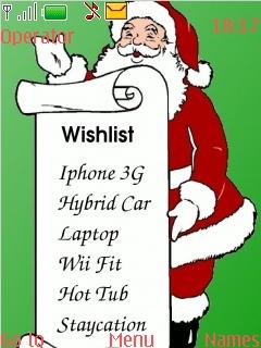 Santa Claus Wishlist