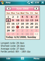 Safe Period Calendar