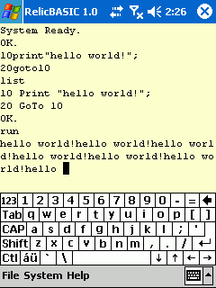 RelicBASIC Version 1.1