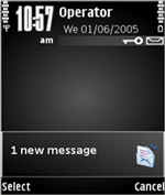 Simple Black Nokia e90 Theme Includes Free Digital Clock Screensaver