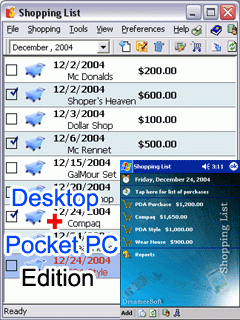 Shopping List 2003 + Free Desktop Companion