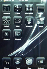 Back in Black iphone theme