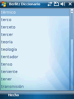 Berlitz Diccionario Basico Espanol-Frances / Frances-Espanol for Windows Mobile