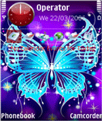 Sparkling Butterfly Theme Free Flash Lite Screensaver