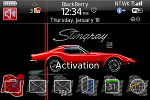 Blackberry Bold ZEN Theme: Stingray Corvette
