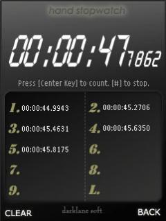 Stopwatch for S60 3rd