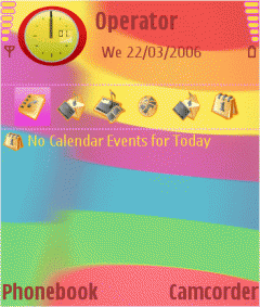 Spring colorful strips, theme ui for s60 3rd phones:N73/76/80 IE/93/95/E65/6290/6110...