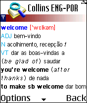 DioDict 2.1 Collins Portuguese Dictionary for Symbian S60 3rd Edition