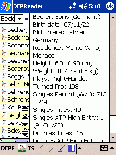Tennis Stats