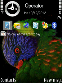 The Parrot Theme Includes Free Digital Timer Screensaver