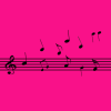 Flying Notes Pink
