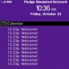 Plain Jane Calendar Theme in Purple for BlackBerry
