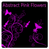 Abstract Pink Flowers Theme