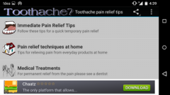 Toothache pain relief tips