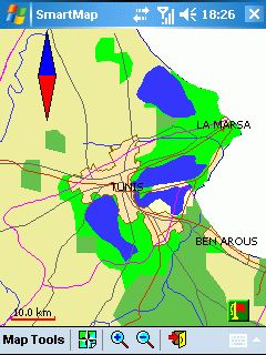 Map of Tunisia