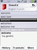 SlovoEd Classic English-Turkish & Turkish-English dictionary for UIQ 3.0