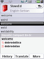 SlovoEd Compact English-Serbian & Serbian-English dictionary for UIQ 3.0