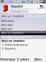 SlovoEd Compact French-Greek & Greek-French dictionary for UIQ 3.0