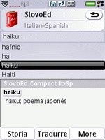 SlovoEd Compact Italian-Spanish & Spanish-Italian dictionary for UIQ 3.0