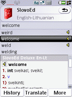 English Talking SlovoEd Deluxe English-Lithuanian & Lithuanian-English dictionary for UIQ 3.0