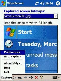 Vidya Pocket Screen Capture - Also for WM 5.0