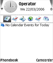White Simplicity Theme Free Flash Lite Screensaver