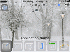 Blackberry Curve (8350i) ZEN Theme: Winter in the Park Animated