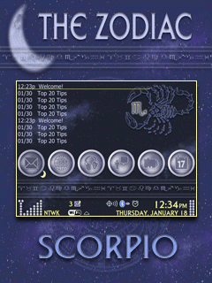 The Zodiac Zen w/Hidden Today (Scorpio) 9630/Tour BlackBerry Theme