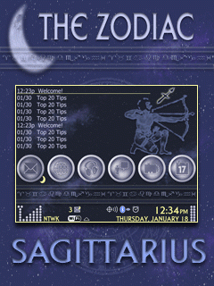 The Zodiac Zen w/Hidden Today (Sagittarius) 9700/Bold BlackBerry Theme